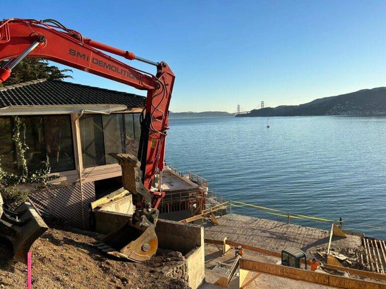 Concrete demolition and site clearing project